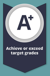 Achieve or exceed target grades